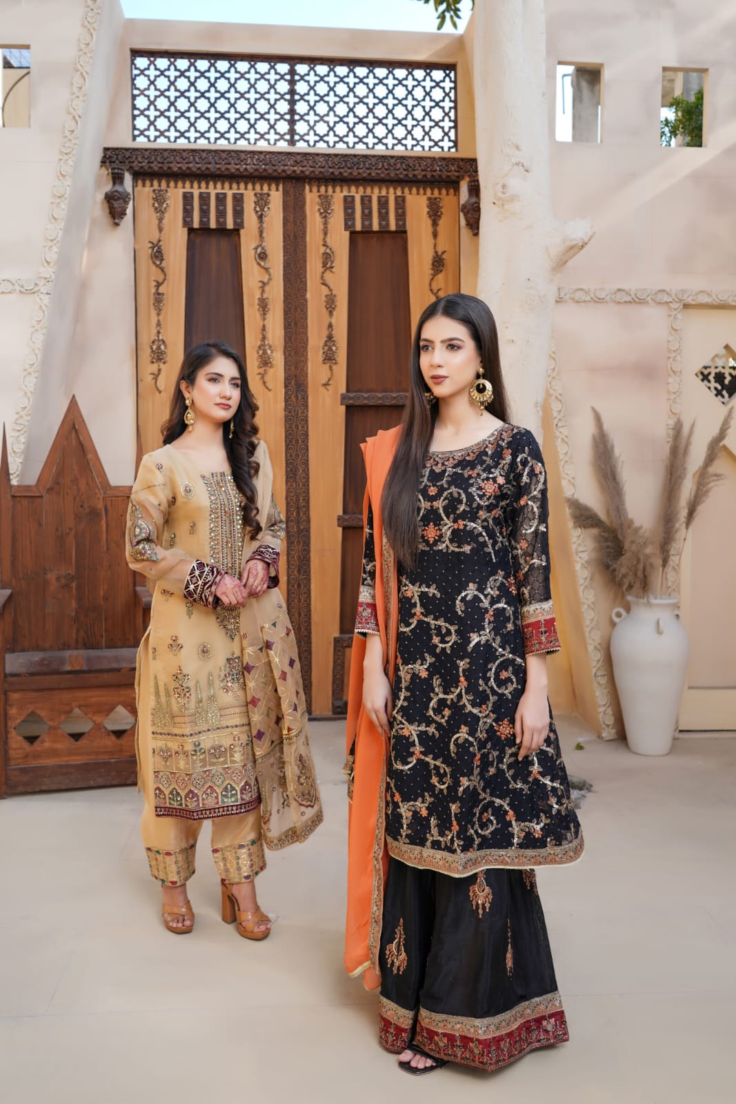 3Piece_Embroidered Organza Suit | 1350-SN-ORZ